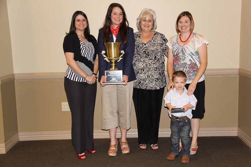 2013<br><br>Garrett Mink<br>Scurry, TX<br><br> She received the beautiful cup sponsored by the BPG and a belt buckle, donated by John Price.<br><br>Shown with Garrett is Linda Hicks and family.<br><br><a href='page.php?id=107'>Memorial to Pevine Hicks</a>